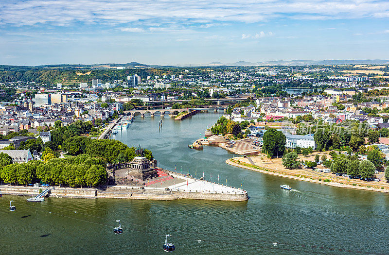 City Koblenz与Deutsches Eck